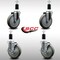 Service Caster 5'' SS Gray Poly Wheel Swivel 1-3/8'' Expanding Stem Caster Set 2 Brakes, 4PK SCC-SSEX20S514-PPUB-2-TLB-2-138 - alternate 3